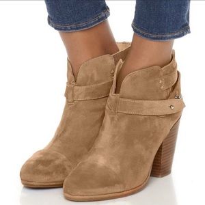 NIB: RAG & Bone Harrow Boot/Booties w/Heel in Camel Suede, Size 9 (39 EU)